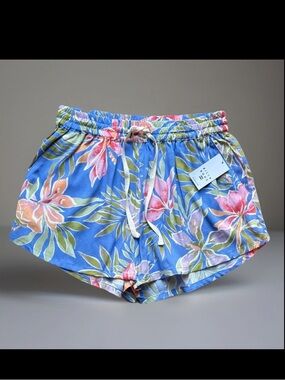 Billabong Road Trippin’ Floral Drawstring Shorts Women's Large